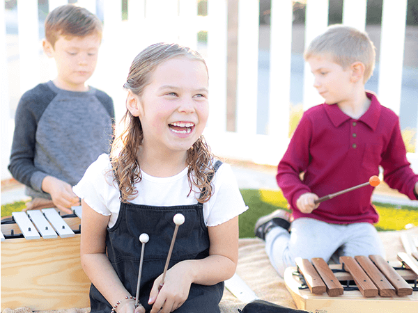 Special needs children in Orff class